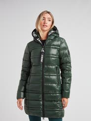 JACK1T R4D Tramline Hooded Puffer Coat