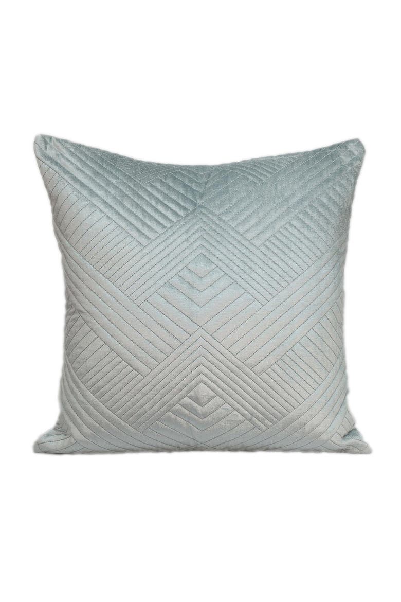 Gaia Topstitched Throw Pillow, Main, color, GREY