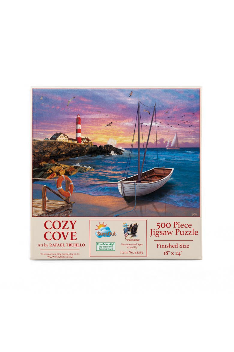 Cozy Cove 500 piece Jigsaw Puzzle for Adults, Alternate, color, Multicolor