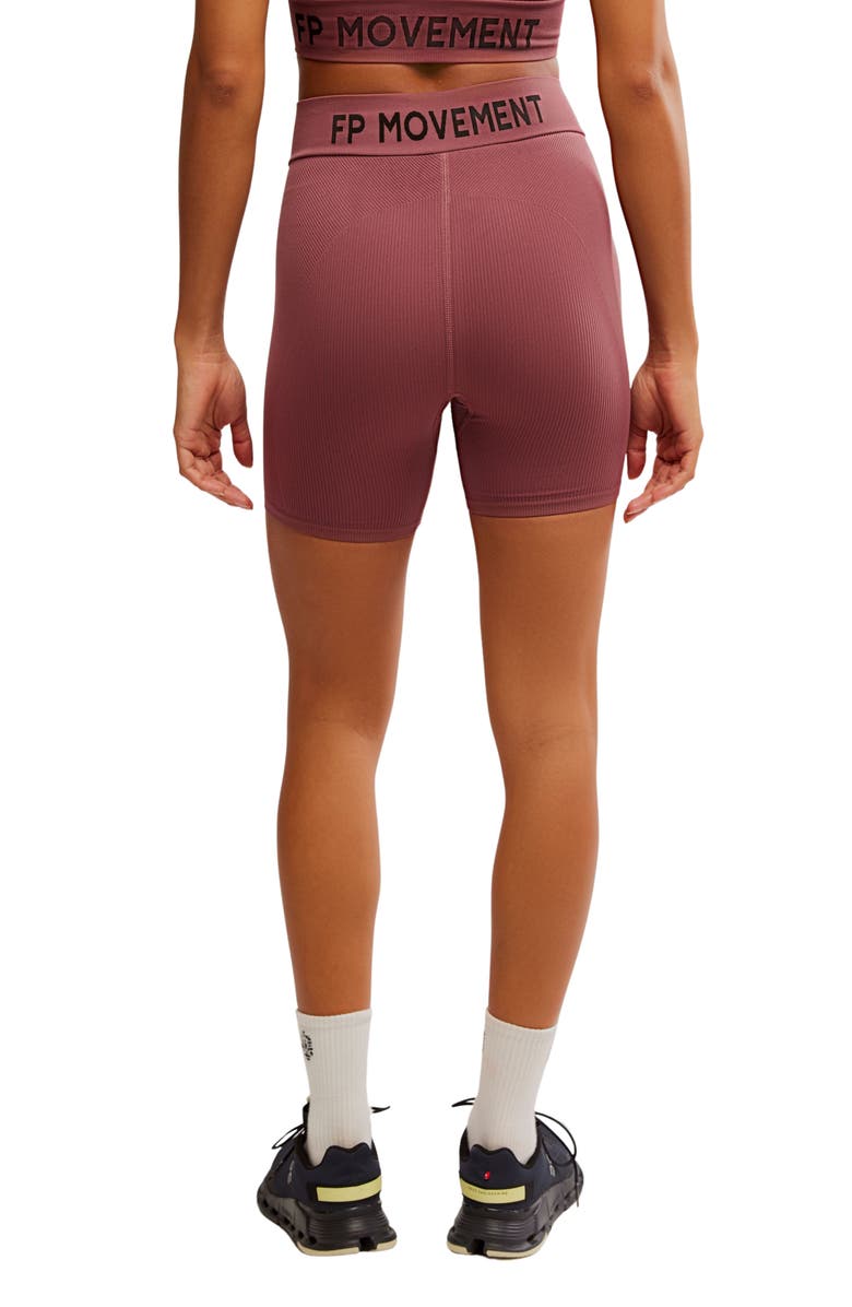 Free People FP Movement Long Haul Bike Shorts, Alternate, color, Clove
