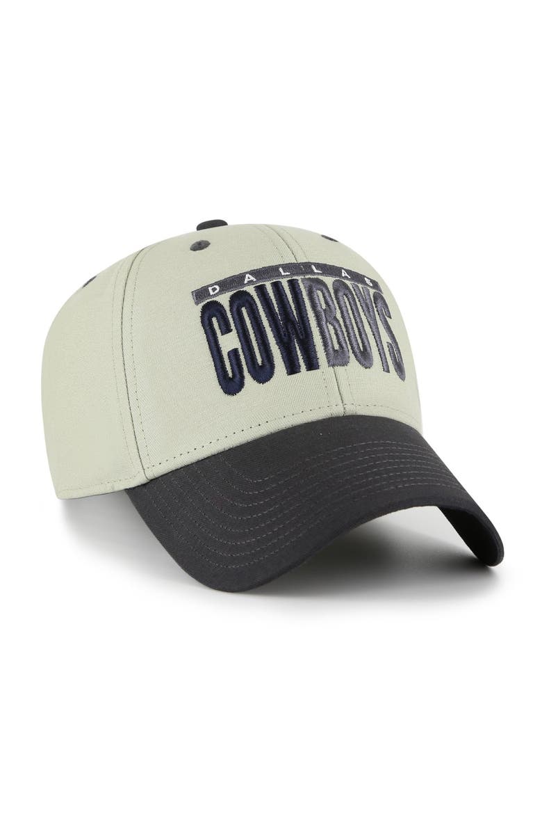 Men's '47 Gray/Black Dallas Cowboys Half Block Text MVP Adjustable Hat, Alternate, color, Gray