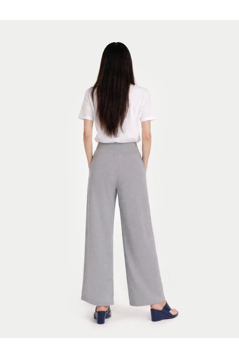 Wide-Leg Cashmere Pants, Alternate, color, high rise