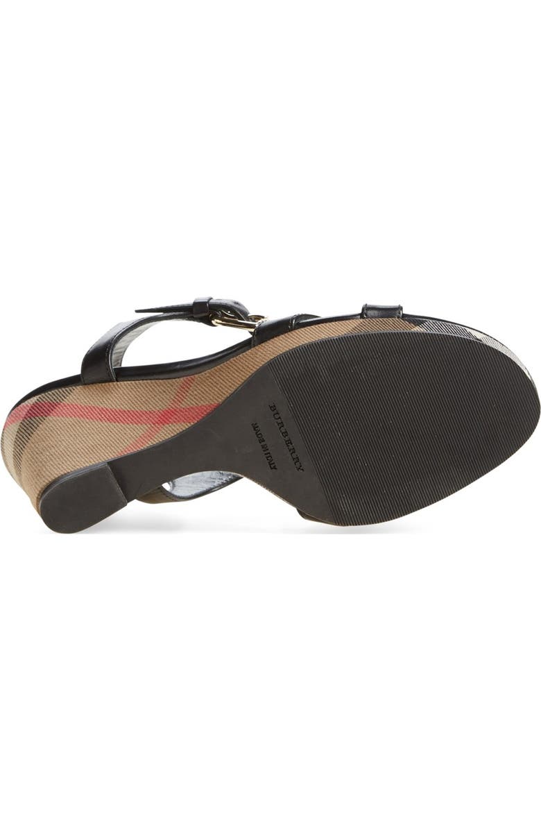 Burberry 'Rastrickson' Wedge Sandal, Alternate, color,