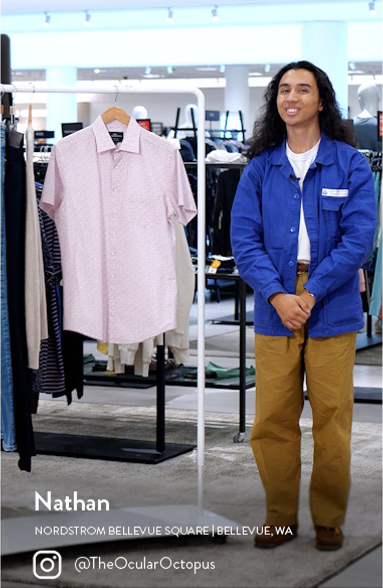 Grassy Hills Short Sleeve Button-Up Shirt, sales video thumbnail