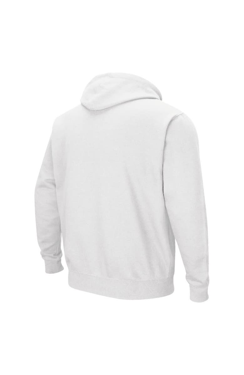 COLOSSEUM Men's Colosseum White Ole Miss Rebels Arch & Logo 3.0 Pullover Hoodie, Alternate, color, 