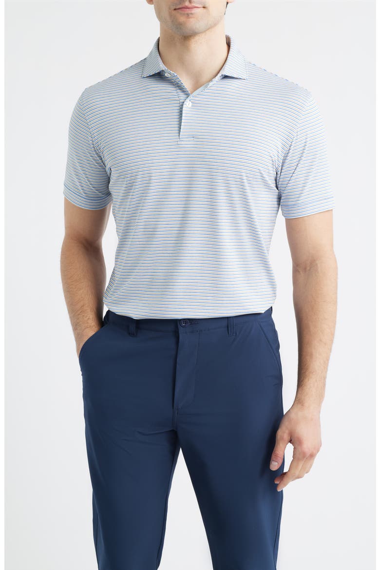 Alda Performance Jersey Golf Polo, Main, color, DUSK BLUE
