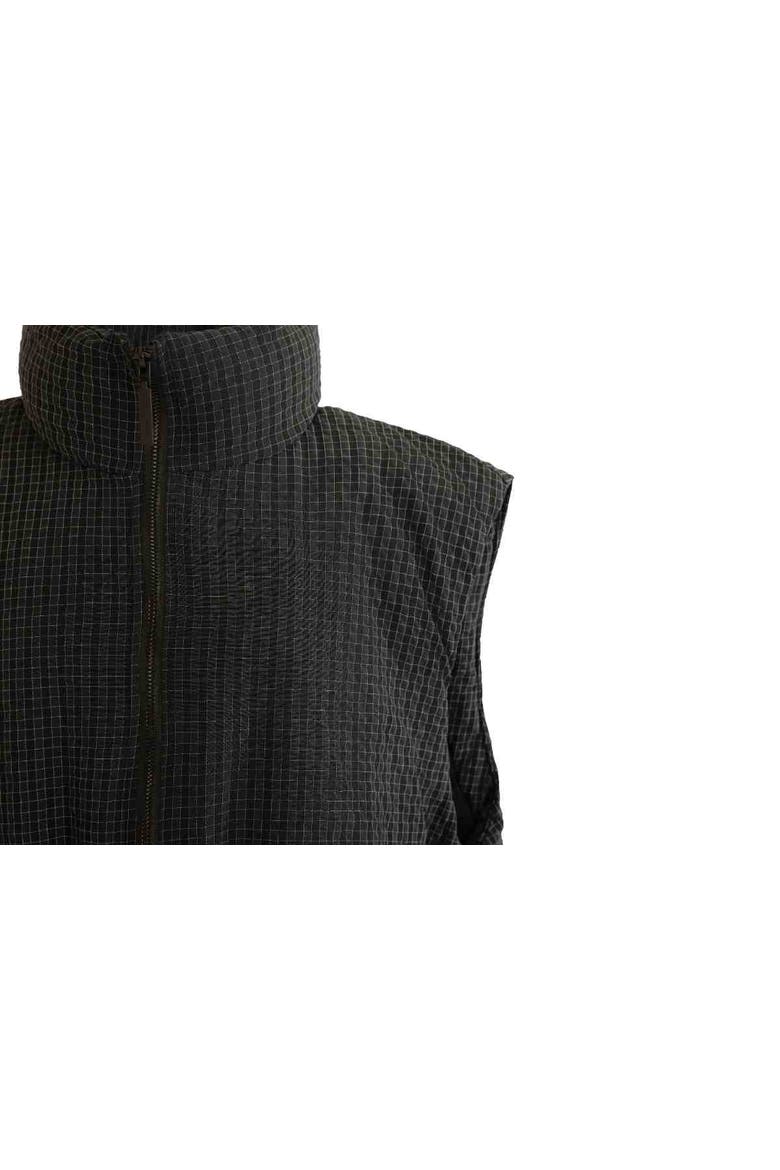 Grid-Pattern Quilted Vest, Alternate, color, Black