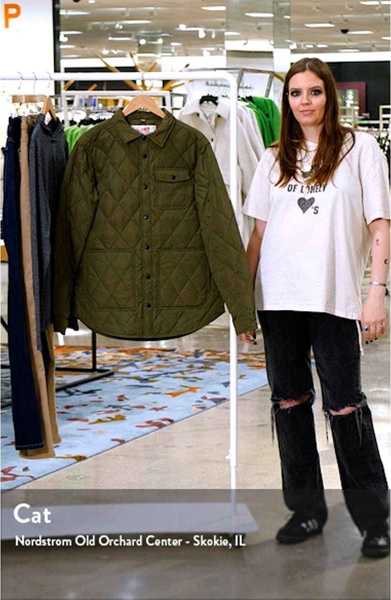 Quilted Down Shirt Jacket, sales video thumbnail