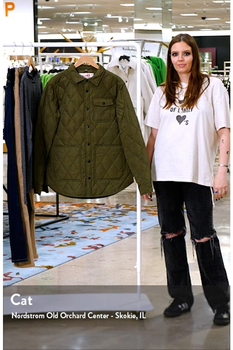 Quilted Down Shirt Jacket video