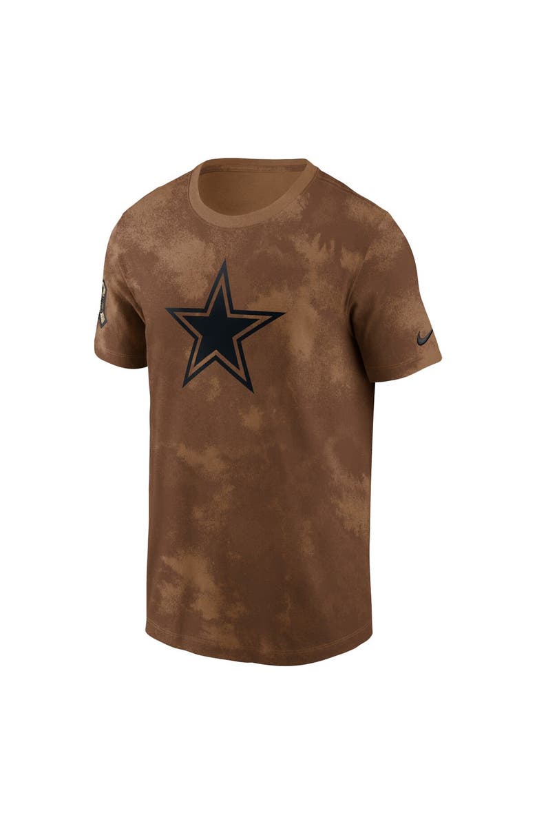 Nike Men's Nike Brown Dallas Cowboys 2023 Salute To Service Sideline T-Shirt, Alternate, color,