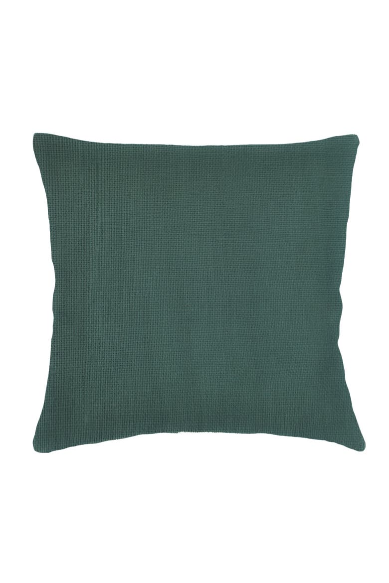 So Soft Linen Euro Pillow with Down Insert, Main, color, Emerald Green