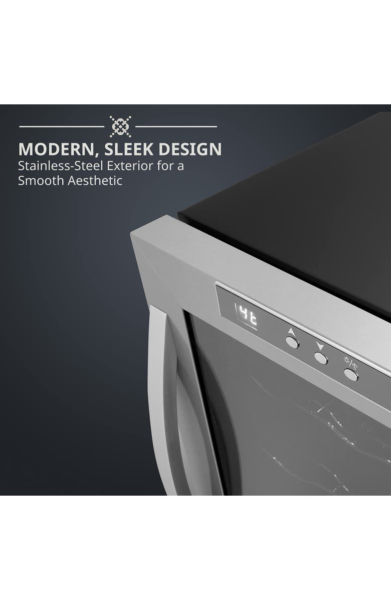 Schmecke 10 Bottle Thermoelectric Wine Cooler, Alternate, color, Stainless Steel