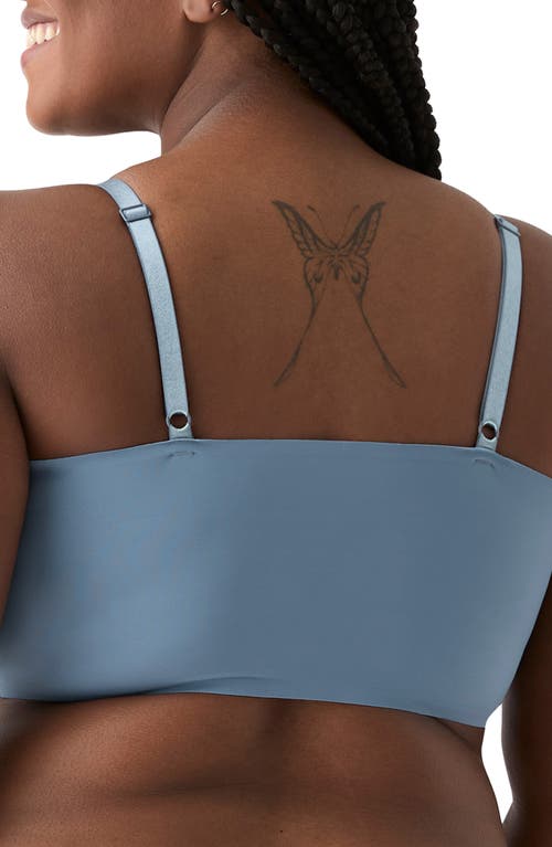 True & Co. True Body Lift Triangle Adjustable Strap Bra In Moonlight Blue