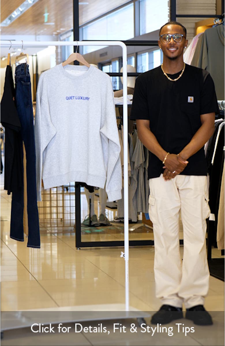 Quiet Luxury Crewneck Sweatshirt, sales video thumbnail