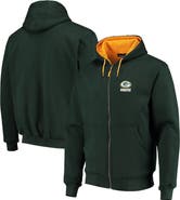 DUNBROOKE Men's Dunbrooke Green Green Bay Packers Craftsman Thermal-Lined Full-Zip Hoodie