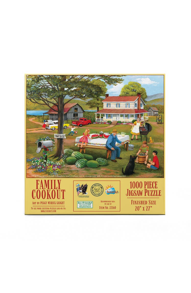 Sunsout Family Cookout 1000 piece Jigsaw Puzzle for Adults, Alternate, color, Multicolor
