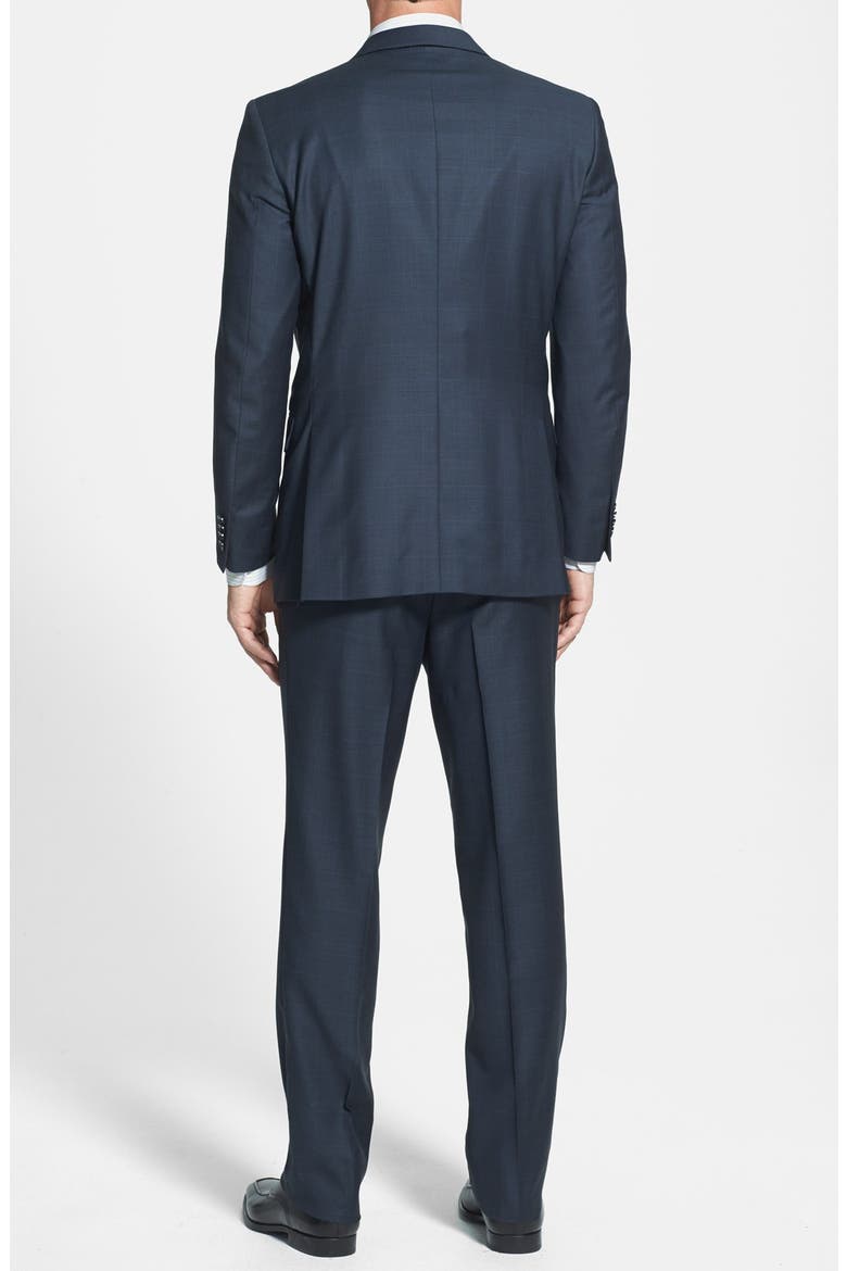 Classic Fit Navy Windowpane Suit, Alternate, color, NAVY