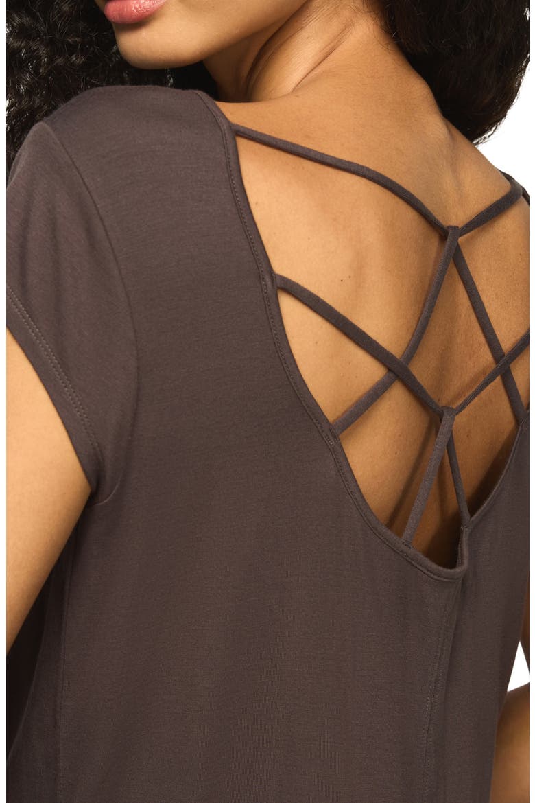 Sandwash Strappy Back T-Shirt, Alternate, color, RAVEN