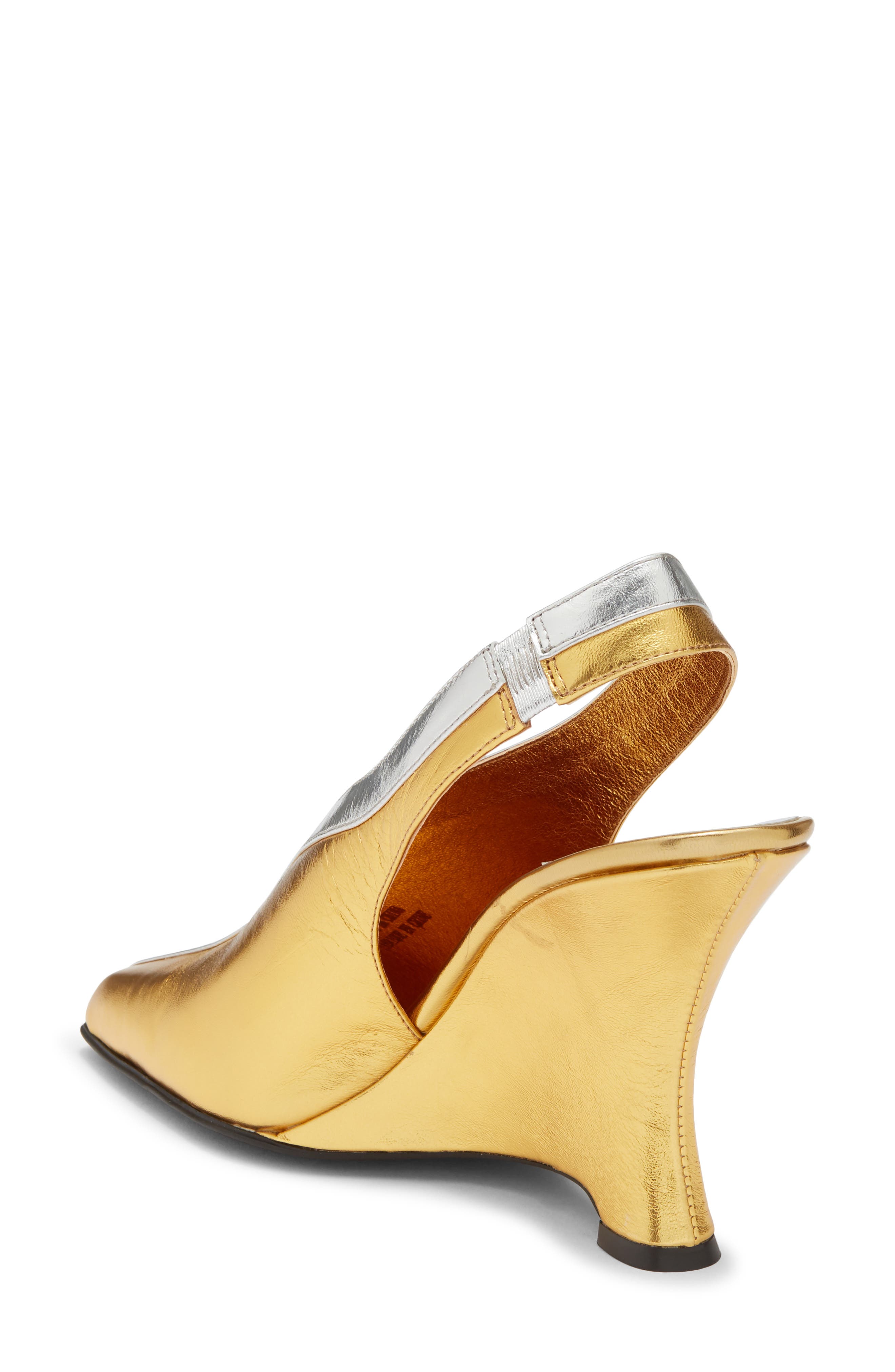 Straits Slingback Pump, Alternate, color, GOLD SILVER COMBO