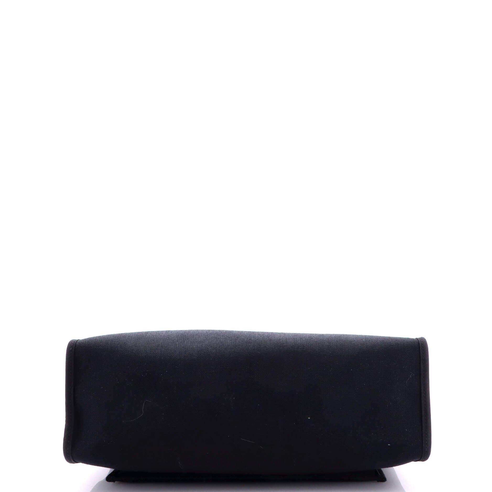 Pre-Owned Hermes Herbag Zip Leather and Toile 31, Alternate, color, Noir