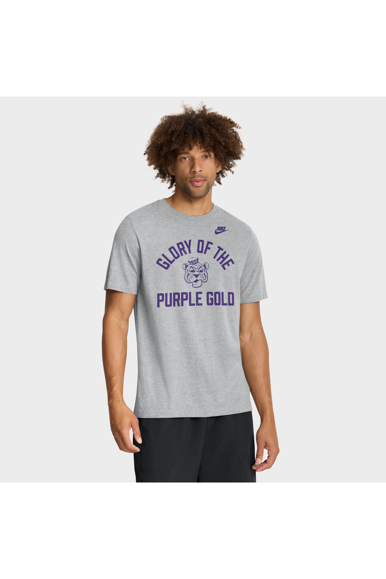 Men's Nike Heather Gray LSU Tigers Legacy Mantra Tri-Blend T-Shirt, Main, color, Heather Gray