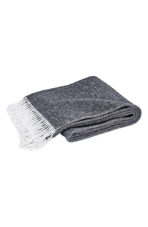 Matouk Pezzo Throw Blanket In Black