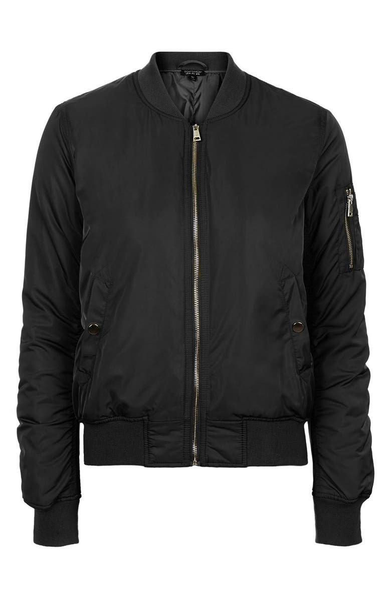 Topshop 'Florris MA1' Bomber Jacket, Alternate, color,