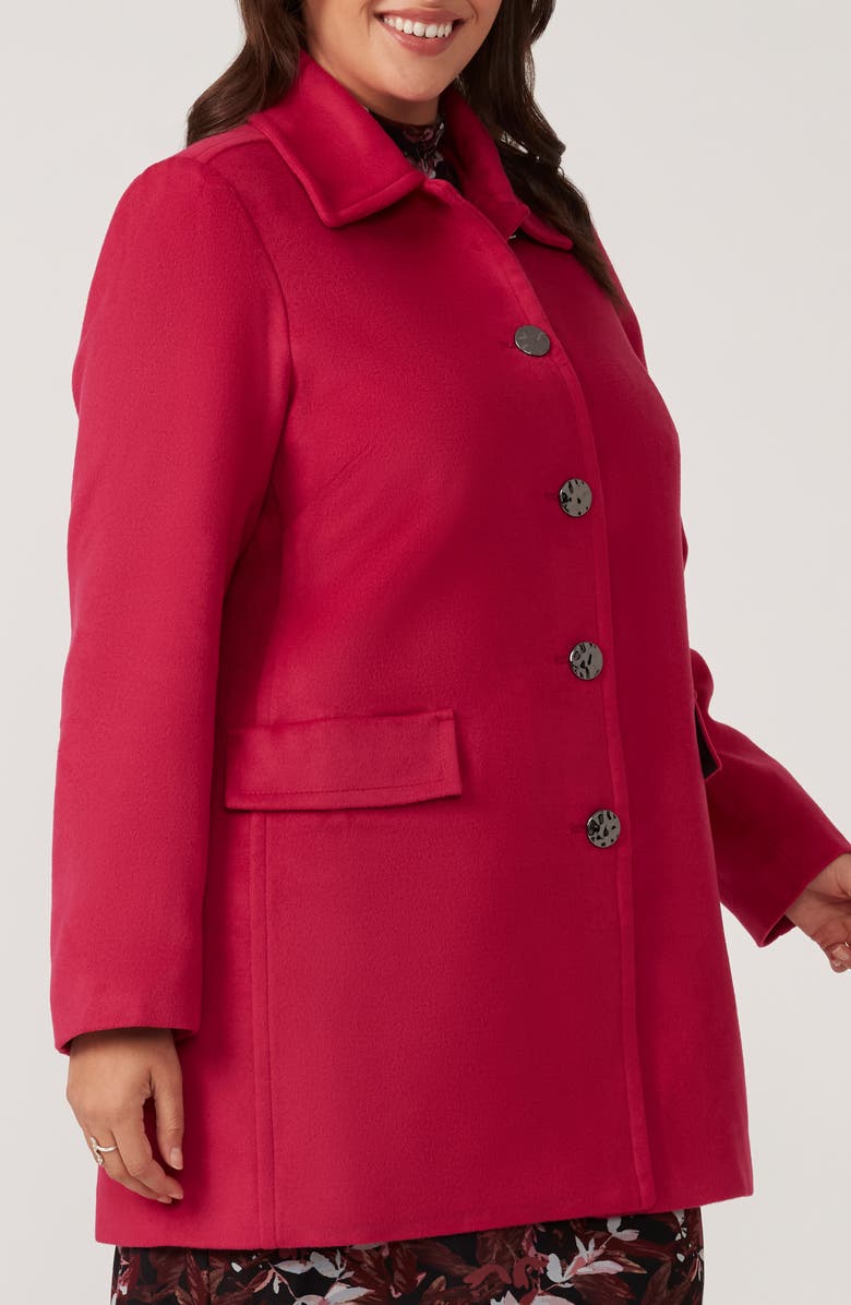 Estelle Charm Coat, Alternate, color, Azalea