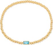 Brook and York Kylie Birthstone Beaded Stretch Bracelet