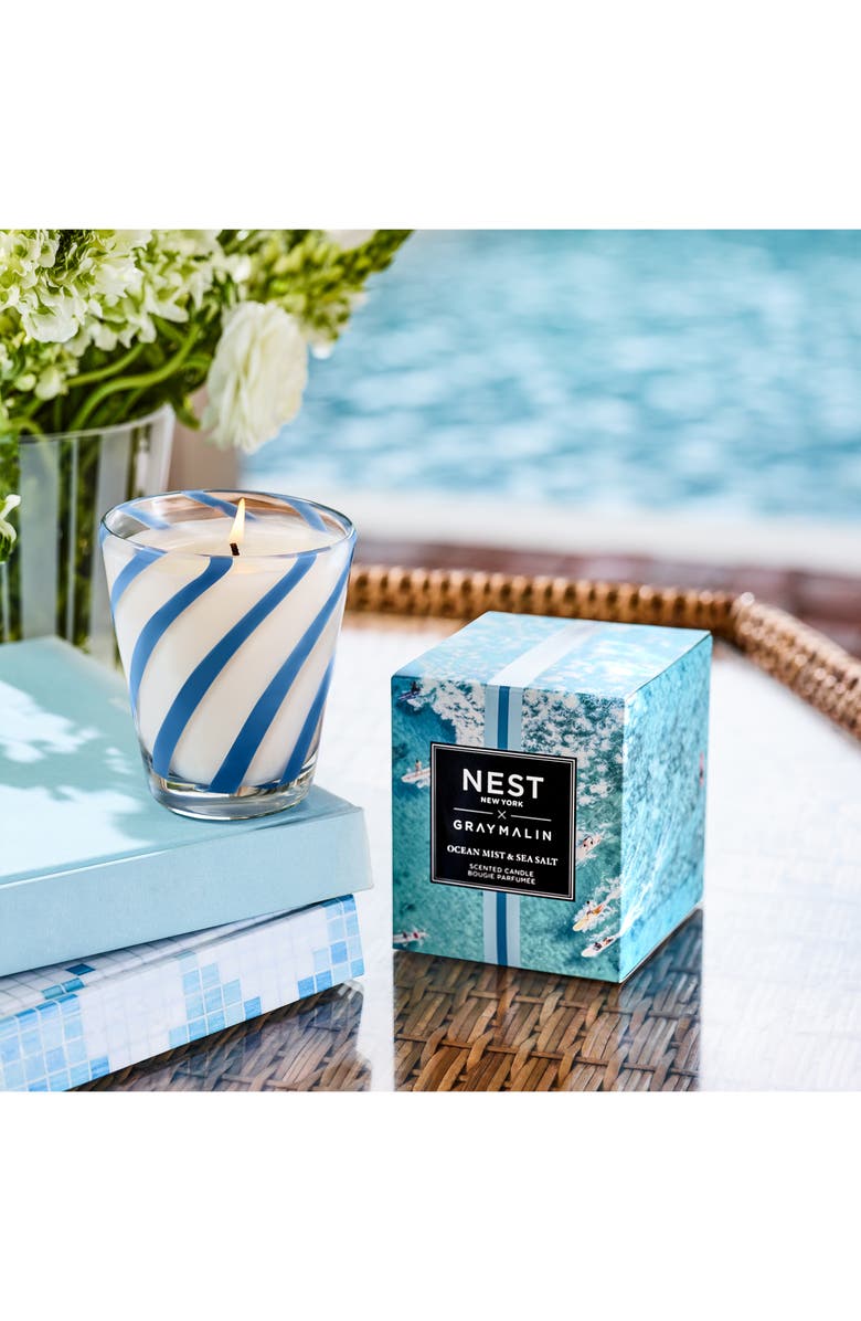 NEST New York x Gray Malin Ocean Mist & Sea Salt Candle, Alternate, color, 
