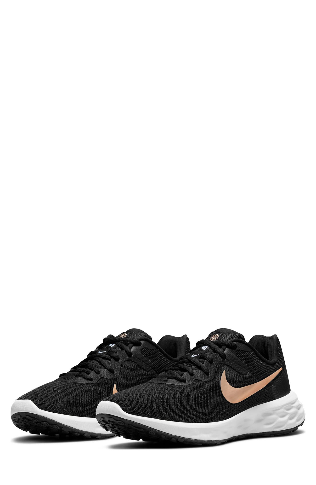 Revolution 6 Running Shoe, Main, color, 005 BLACK/MTCPCM