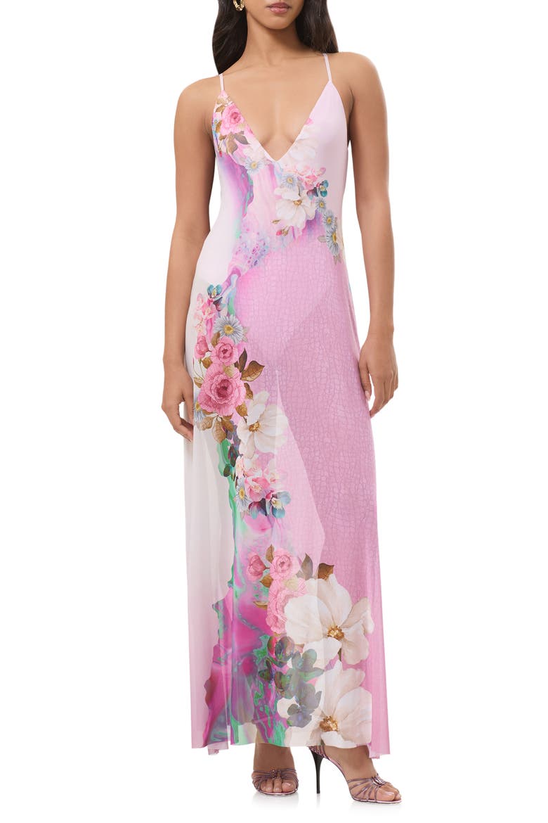 afrm maxi dress - Amala Lace to AFRM you from the inside out AFRM Rivka Sheer Maxi Dress