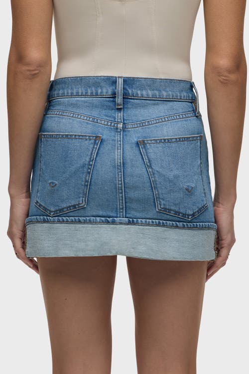 Hudson Jeans Cuff Mini Skirt In Parkwood