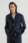 Brunello Cucinelli Bonded fabric outerwear jacket