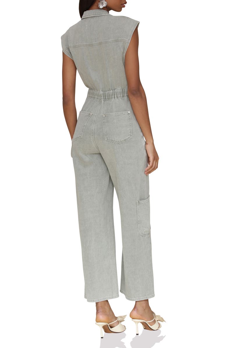 Avec Les Filles Wide Leg Carpenter Jumpsuit, Alternate, color,