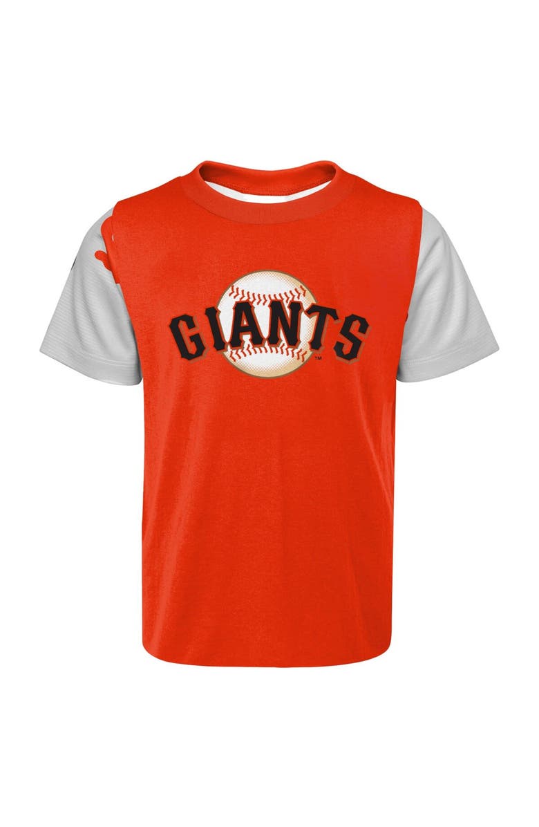 Outerstuff Infant Orange/Black San Francisco Giants Pinch Hitter T-Shirt & Shorts Set, Alternate, color, Orange