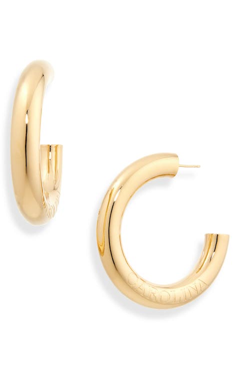 Engraved Hoop Earrings