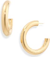 Carolina Herrera Engraved Hoop Earrings