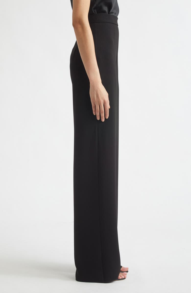 Max Mara High Waist Cady Straight Leg Pants, Alternate, color, Black