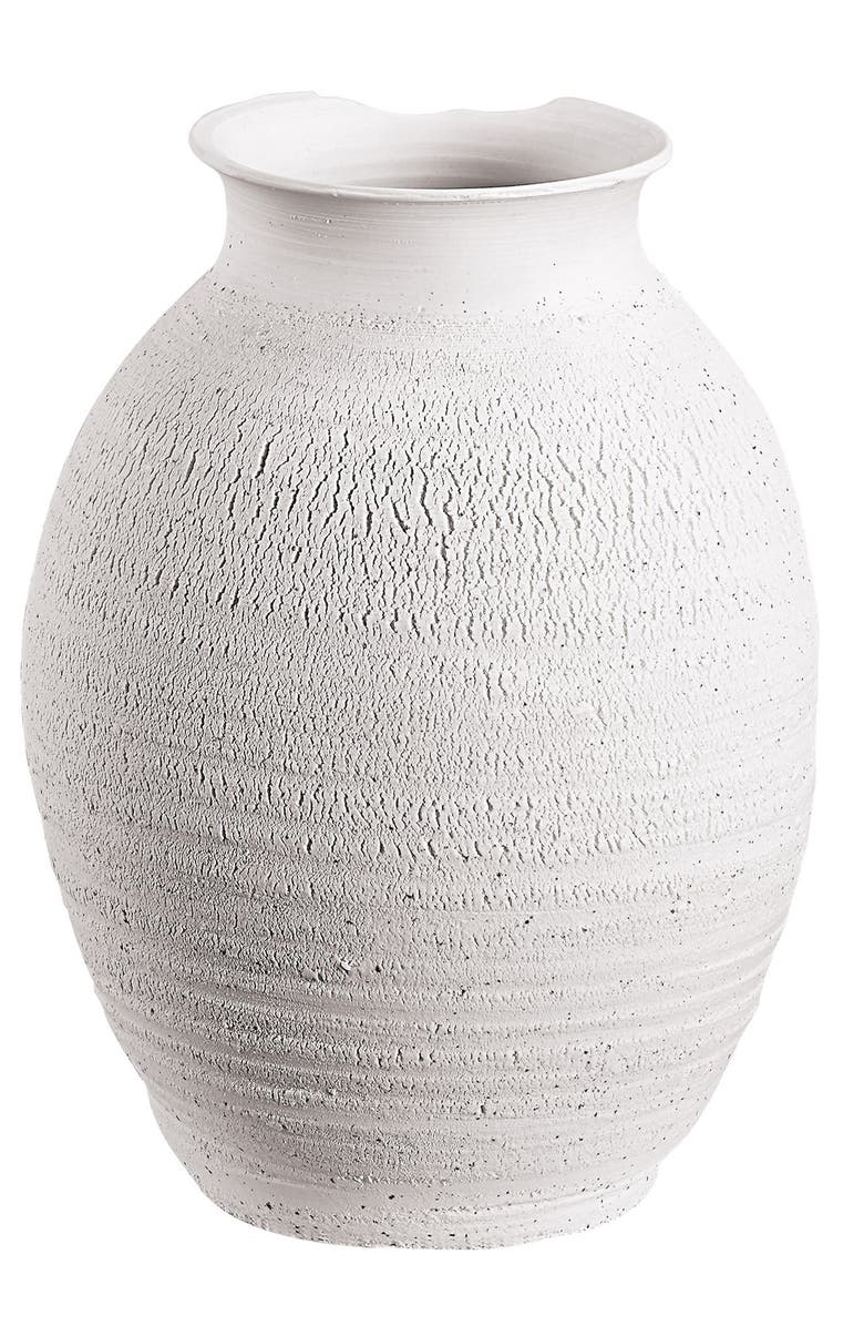 Renwil Zeb Indoor Ceramic Vase, Alternate, color, White