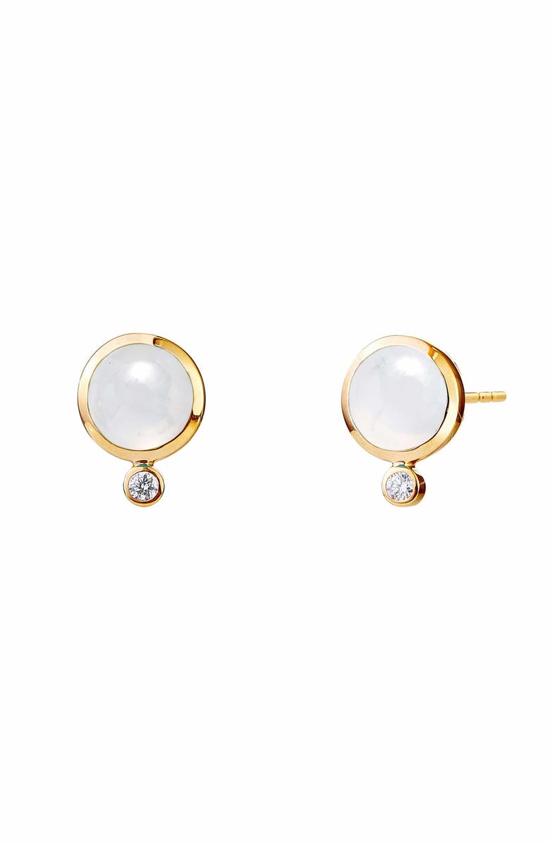 SYNA Cirra Mini Studs, Main, color, Moon Quartz