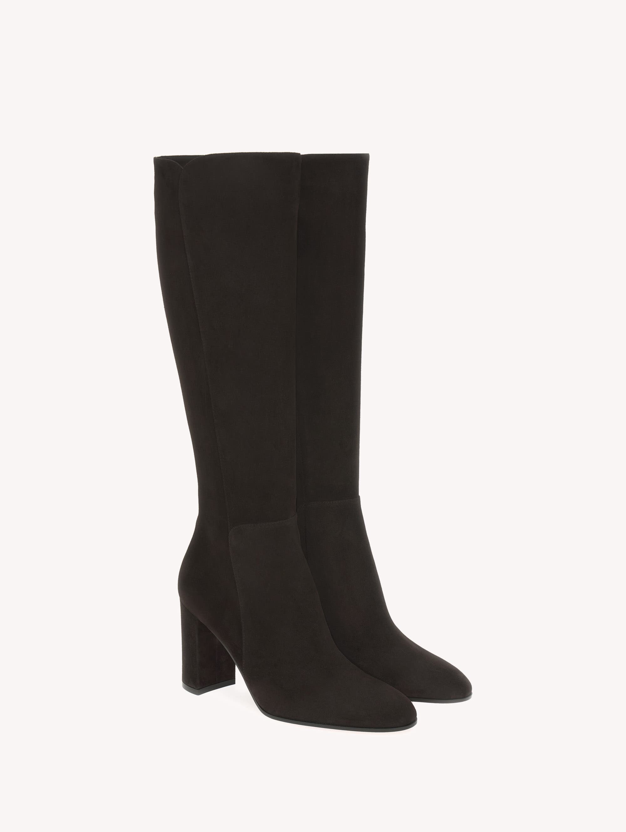 Lisa Boot, Alternate, color, Brown Suede Leather