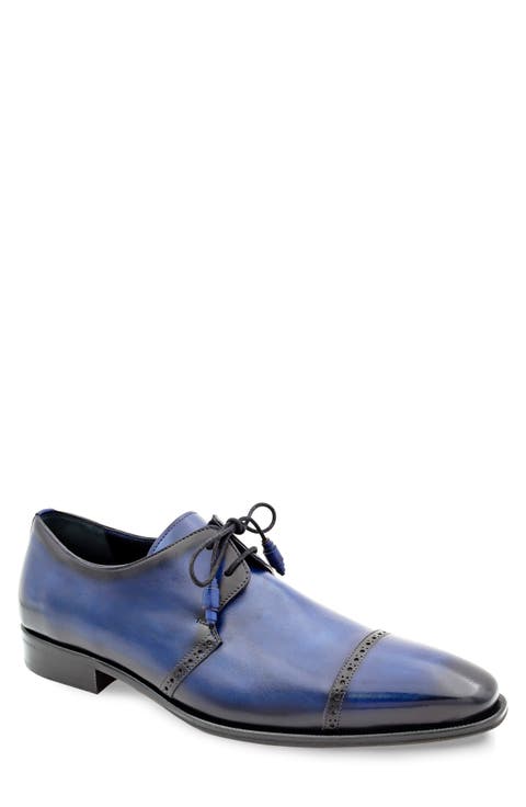 2-Eyelet Cap Toe Leather Derby (Men)