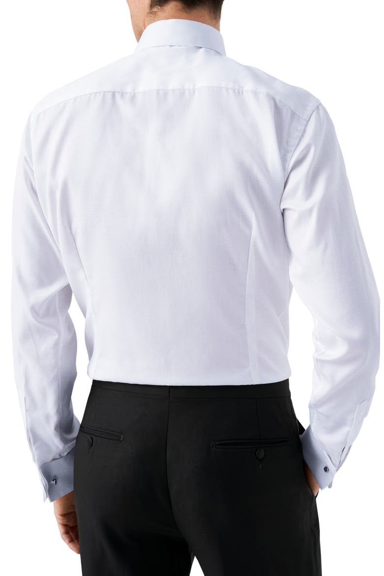 Contemporary Fit Cotton Tuxedo Shirt, Alternate, color, WHITE