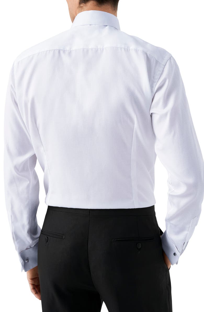 Eton Contemporary Fit Cotton Tuxedo Shirt, Alternate, color, White