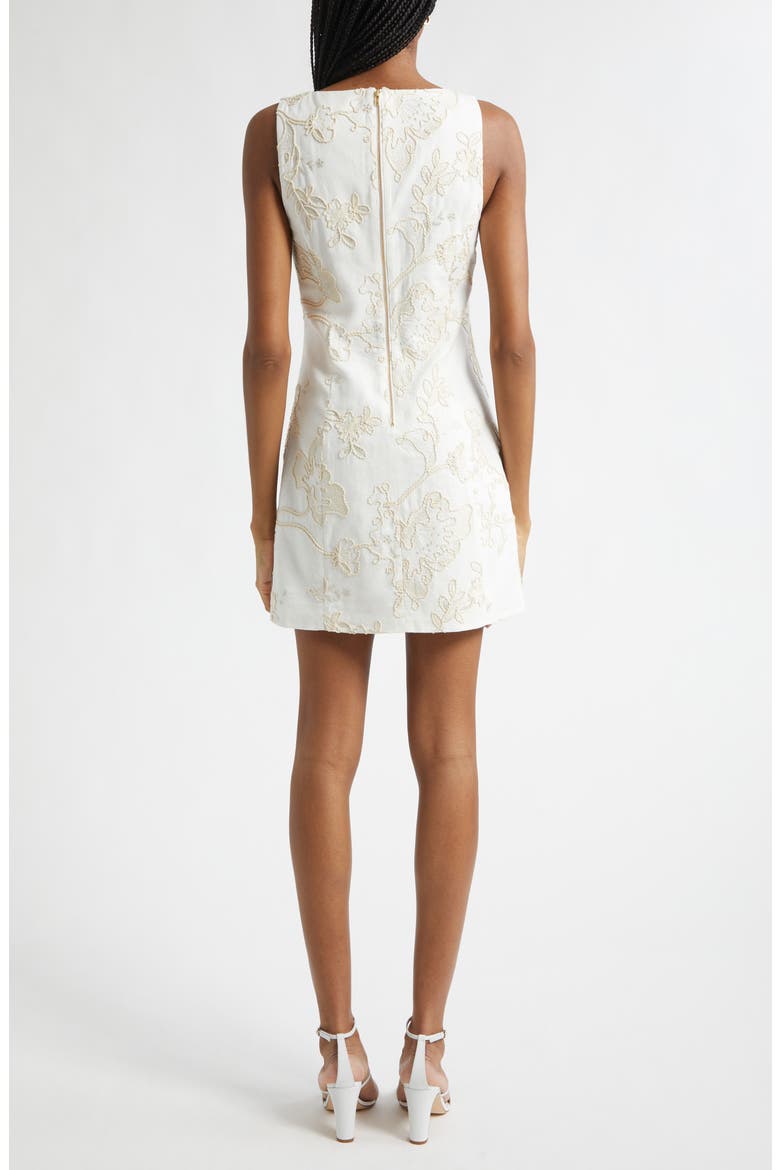 Jessy Embroidered Floral Dress, Alternate, color, WHITE EMBROIDERY