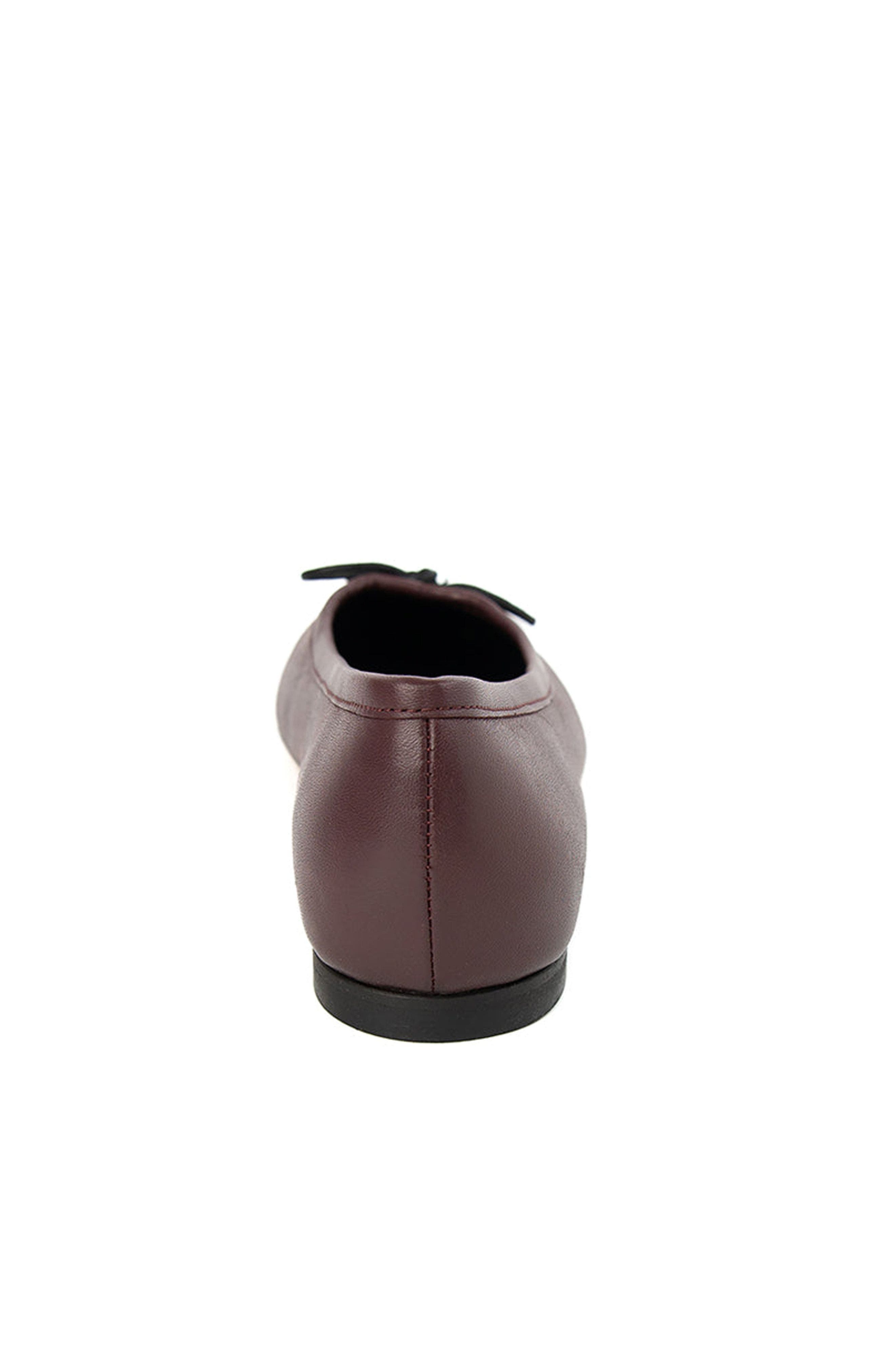 Amelie Leather Ballet Flat, Alternate, color, Wine