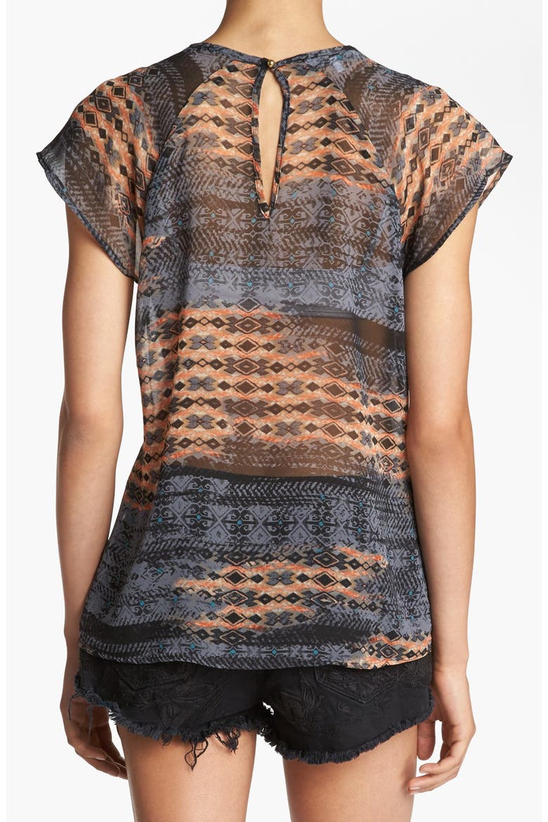 Sheer Raglan Top, Alternate, color, RWBU