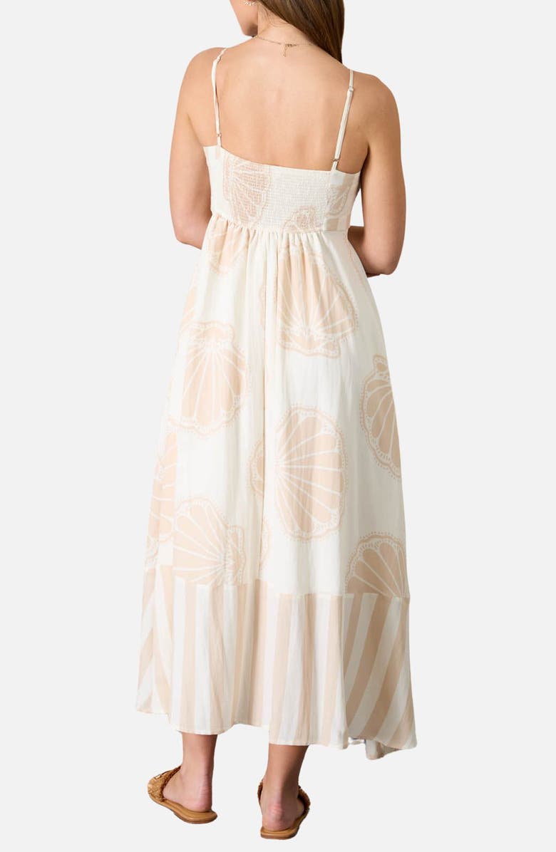 Blu Pepper Shell Print Midi Sundress, Alternate, color, 