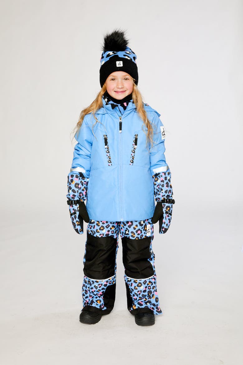 Teknik Expandable Sleeve Reinforced Jacket & Leopard Pants Two Piece Snowsuit, Alternate, color, Bright Blue-Violet